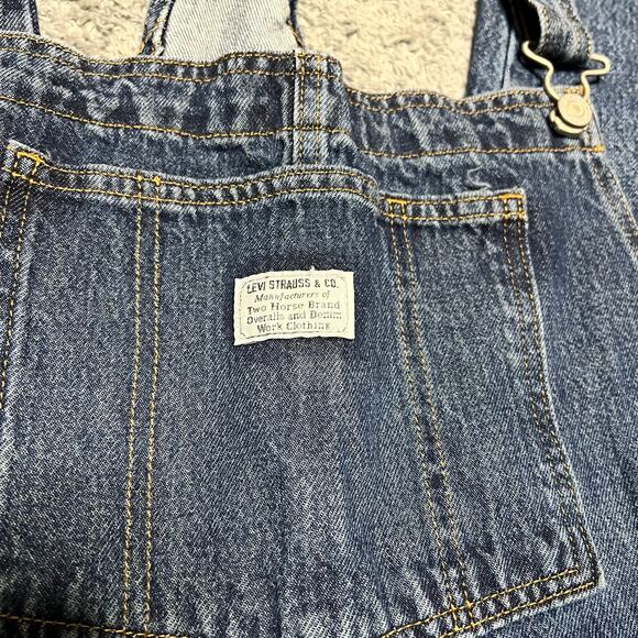 Levi's Overalls Jeans Women Large (34x28) Propose To Me Denim - Picture 5 of 11